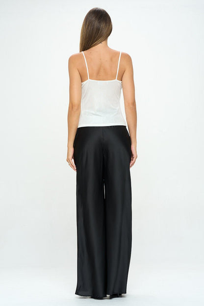 Lurex Metallic Knit Cowl neck Tank Top - Shellcreations