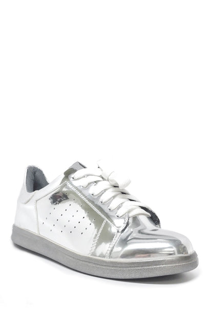 Lustre Step Rose Gold Sneakers - Shellcreations