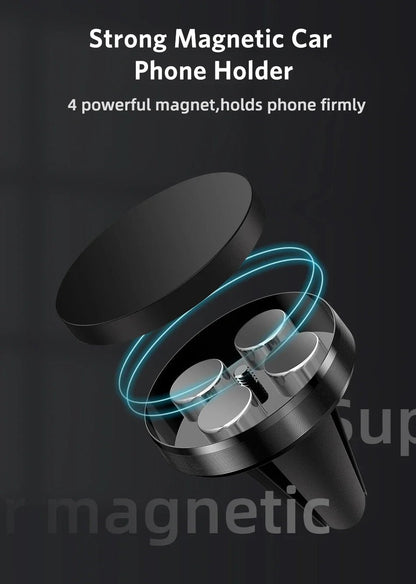 Magnetic Phone Holder in Car Stand Magnet Cellphone Bracket Car Magnetic Holder for Phone for iPhone 15 14 13 12 Huawei Xiaomi - Shellcreations