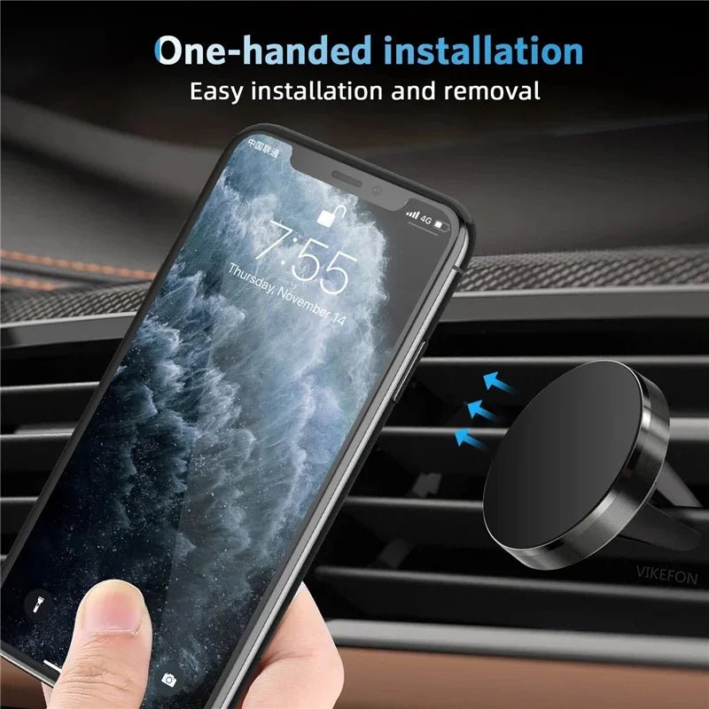 Magnetic Phone Holder in Car Stand Magnet Cellphone Bracket Car Magnetic Holder for Phone for iPhone 15 14 13 12 Huawei Xiaomi - Shellcreations
