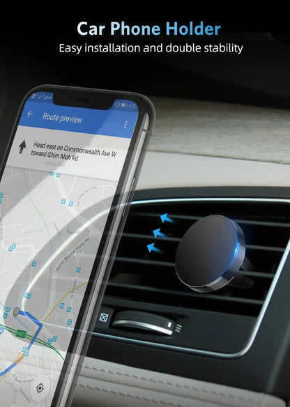 Magnetic Phone Holder in Car Stand Magnet Cellphone Bracket Car Magnetic Holder for Phone for iPhone 15 14 13 12 Huawei Xiaomi - Shellcreations