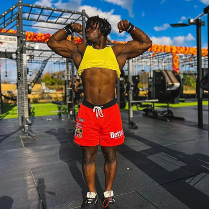 Men's Embroidered Mesh Basketball Shorts - Shellcreations