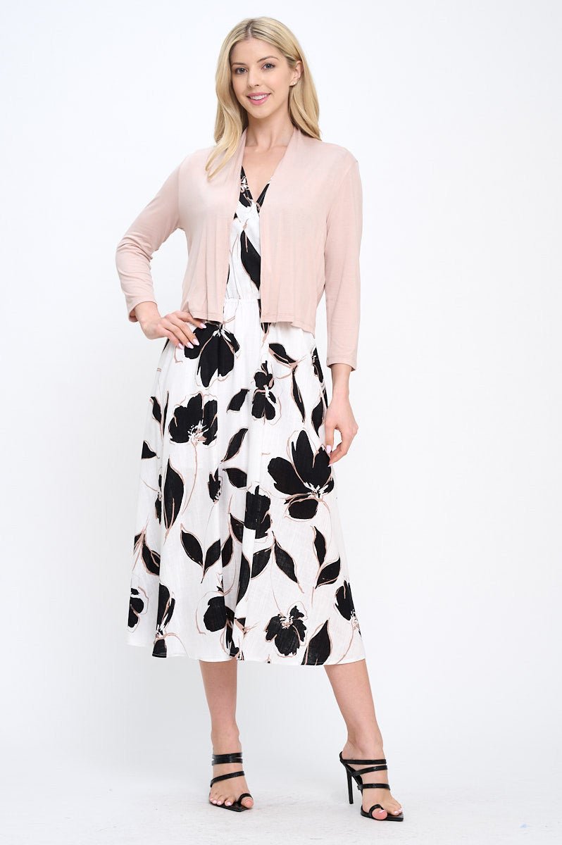 Modal Open Front Bolero Cardigan - Shellcreations