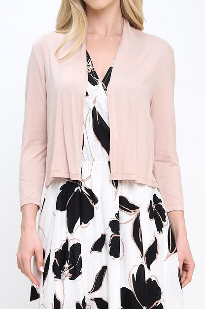 Modal Open Front Bolero Cardigan - Shellcreations