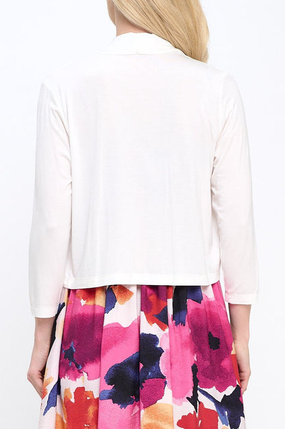 Modal Open Front Bolero Cardigan - Shellcreations