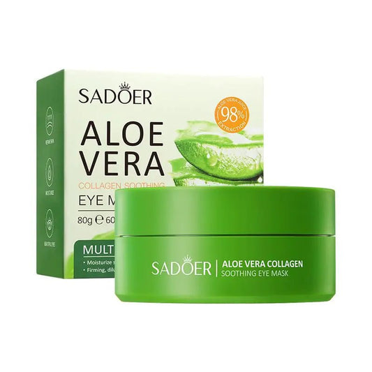 OAKSII Under Eye Patches 60PCS Aloe Vera Under Eye Mask for Dark Circles and Puffiness Under Eye Gel Pads Improve Under Eye Bags Fine Lines and Wrinkles (60pcs eye patch) - Shellcreations