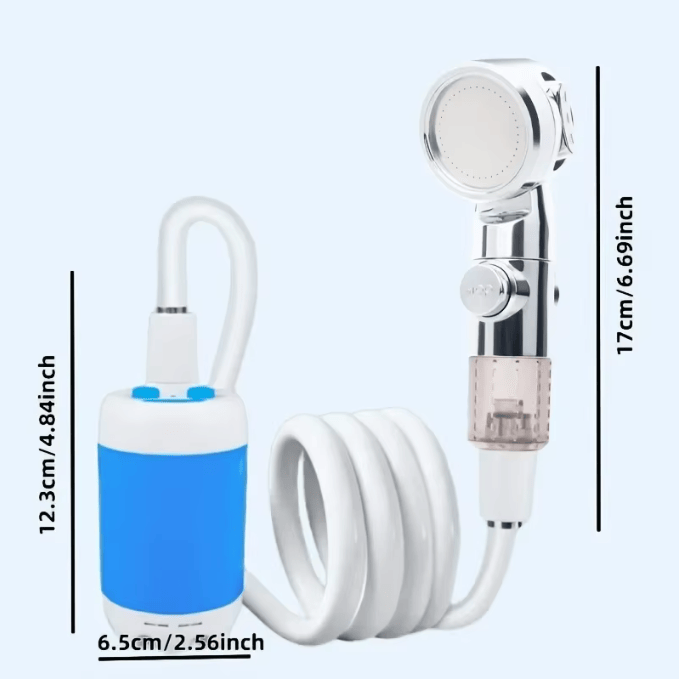 Portable USB Rechargeable shower head, Multi - Purpose Watering System,Garden Hose Nozzle with US Standard Connector for Outdoor - Shellcreations