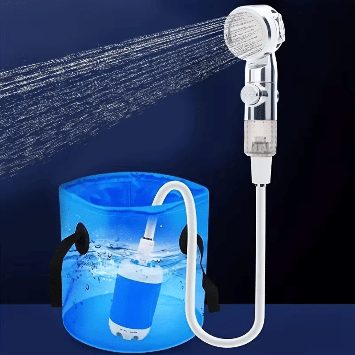Portable USB Rechargeable shower head, Multi - Purpose Watering System,Garden Hose Nozzle with US Standard Connector for Outdoor - Shellcreations