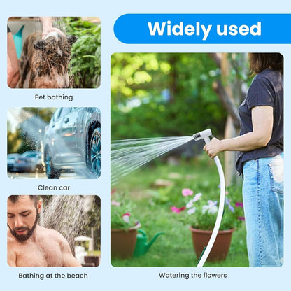 Portable USB Rechargeable shower head, Multi - Purpose Watering System,Garden Hose Nozzle with US Standard Connector for Outdoor - Shellcreations