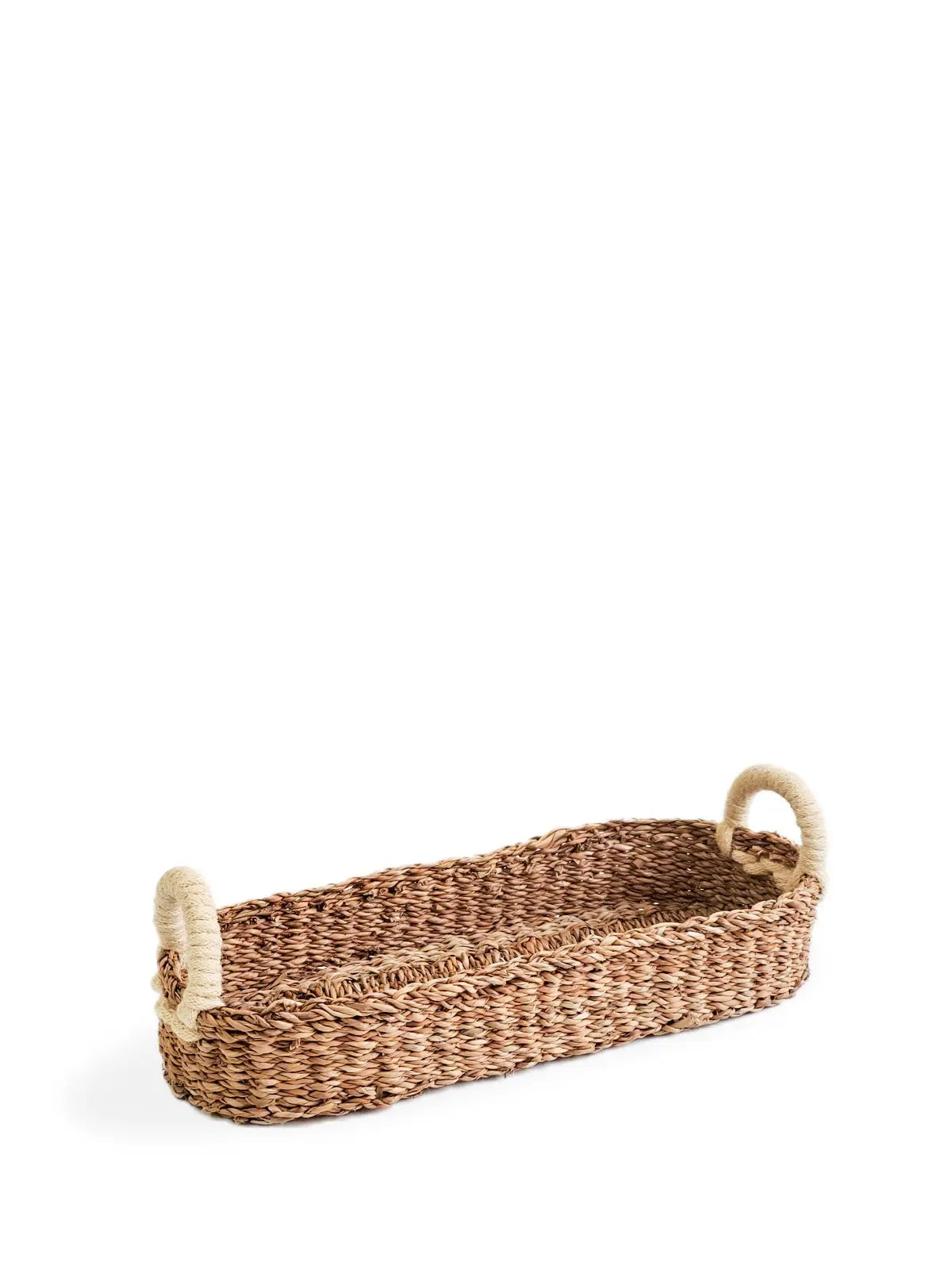 Savar Bread Basket with White Handle - Shellcreations