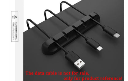Self - Adhesive Power Cord Cord Manager Fixed Chuck Plug Mouse Cable Headset Winder Mobile Phone Data Cable Card Silicone Desktop - Shellcreations