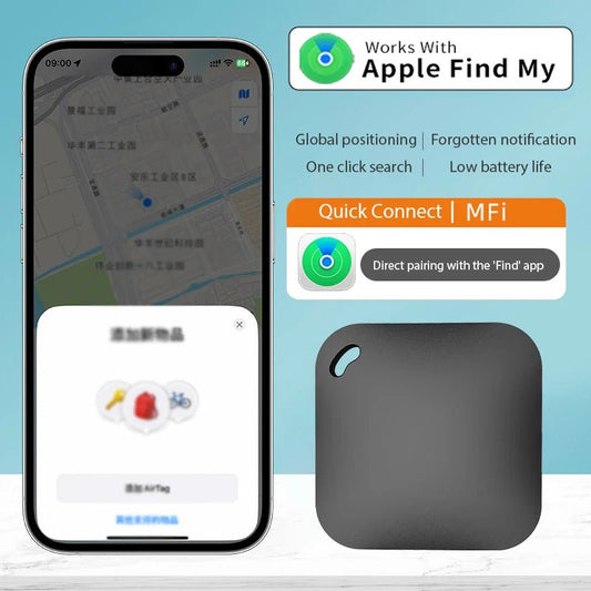 Smart Bluetooth GPS Tracker Work with Apple Find My APP ITag Anti Lost Reminder Device MFI Rated Locator Car Key Pet Kids Finder - Shellcreations