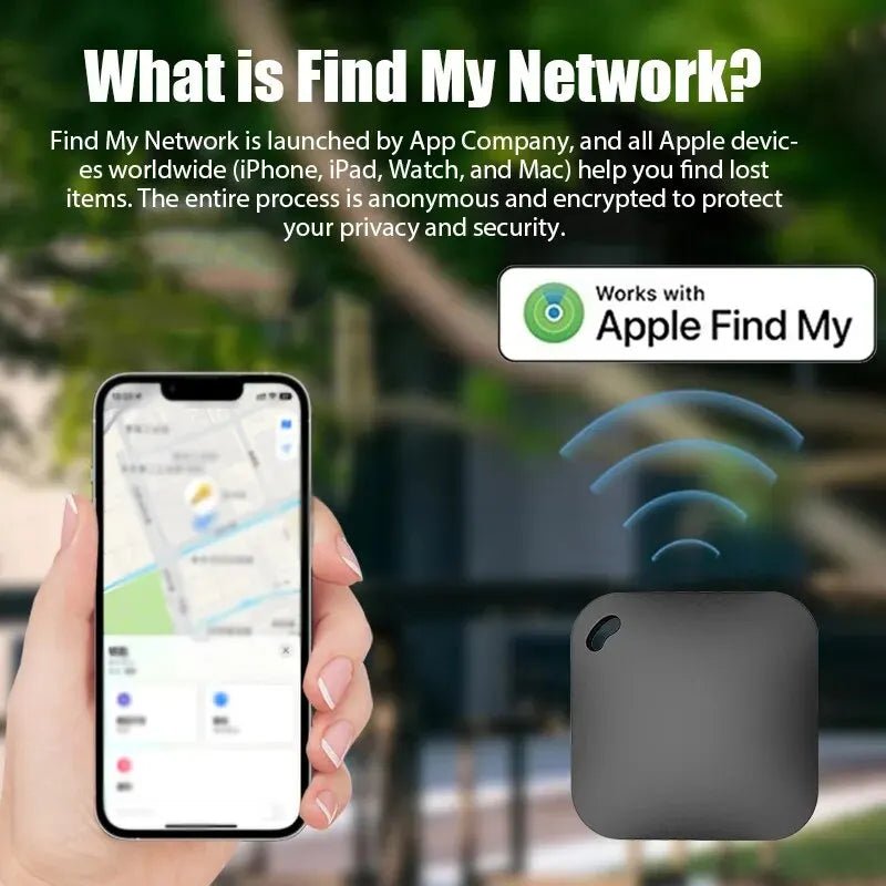 Smart Bluetooth GPS Tracker Work with Apple Find My APP ITag Anti Lost Reminder Device MFI Rated Locator Car Key Pet Kids Finder - Shellcreations