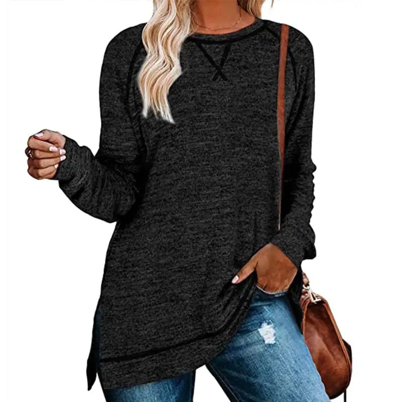 Solid Color Sweater for Women - Autumn/Winter Collection - Shellcreations