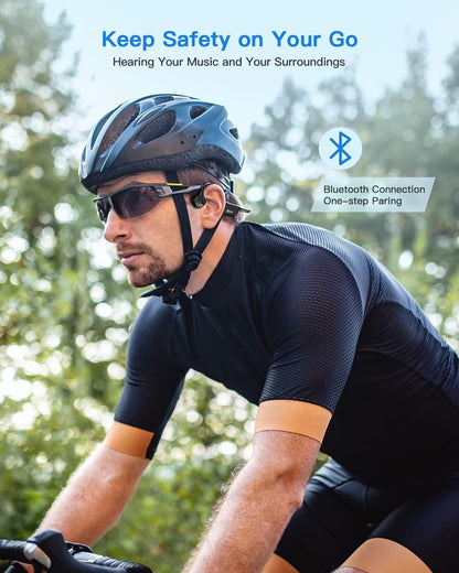 Sport Wireless Bone Conduction Earphones – Open - Ear Safety Design, IPX6 Sweatproof, 8 Hrs Call, US Dropship - Shellcreations