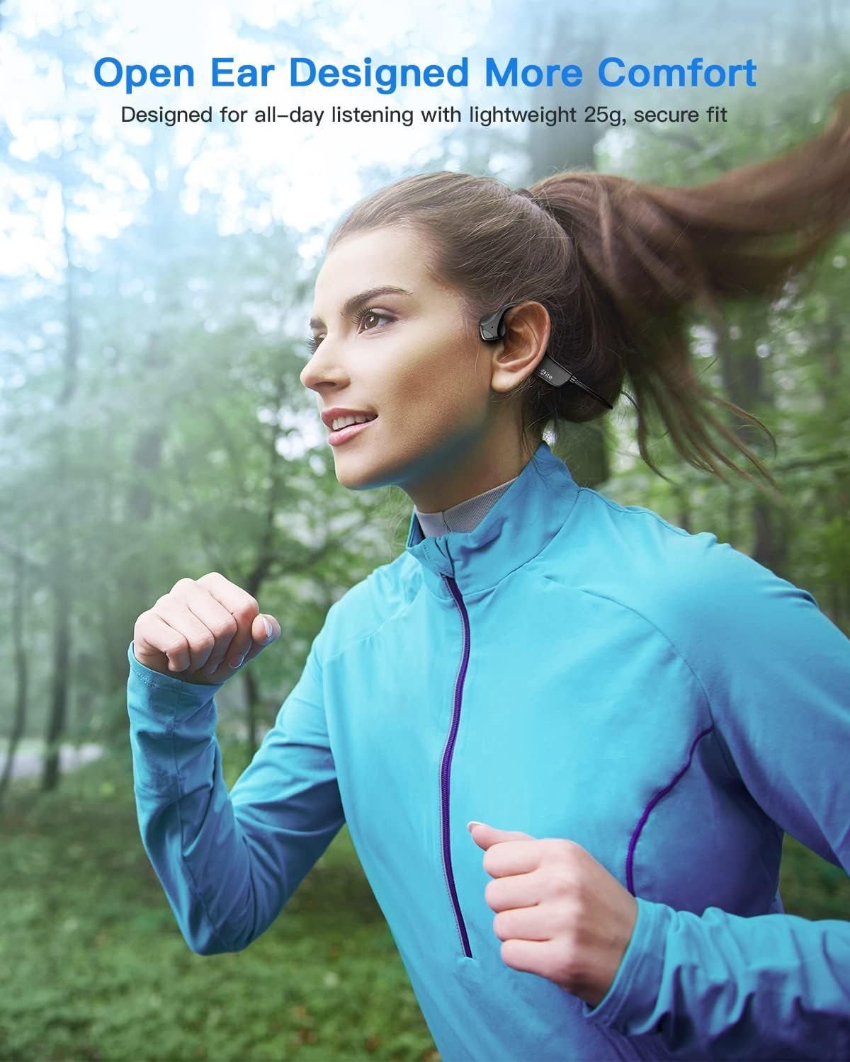 Sport Wireless Bone Conduction Earphones – Open - Ear Safety Design, IPX6 Sweatproof, 8 Hrs Call, US Dropship - Shellcreations