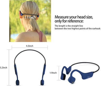 Sport Wireless Bone Conduction Earphones – Open - Ear Safety Design, IPX6 Sweatproof, 8 Hrs Call, US Dropship - Shellcreations
