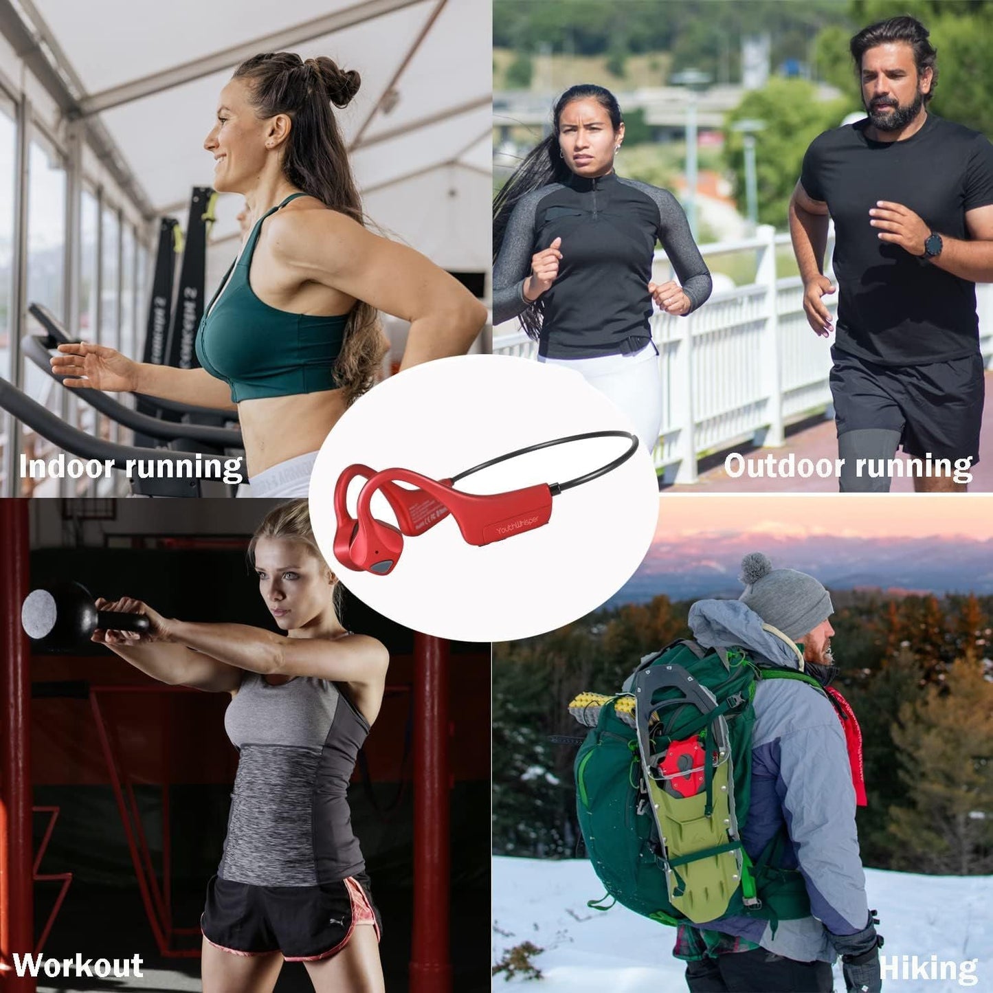 Sport Wireless Bone Conduction Earphones – Open - Ear Safety Design, IPX6 Sweatproof, 8 Hrs Call, US Dropship - Shellcreations