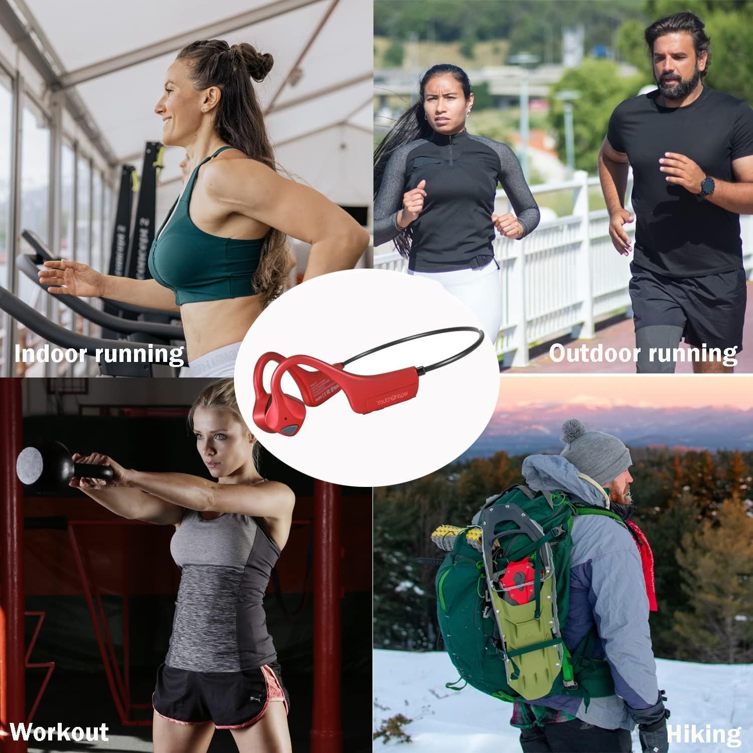 Sport Wireless Bone Conduction Earphones – Open - Ear Safety Design, IPX6 Sweatproof, 8 Hrs Call, US Dropship - Shellcreations