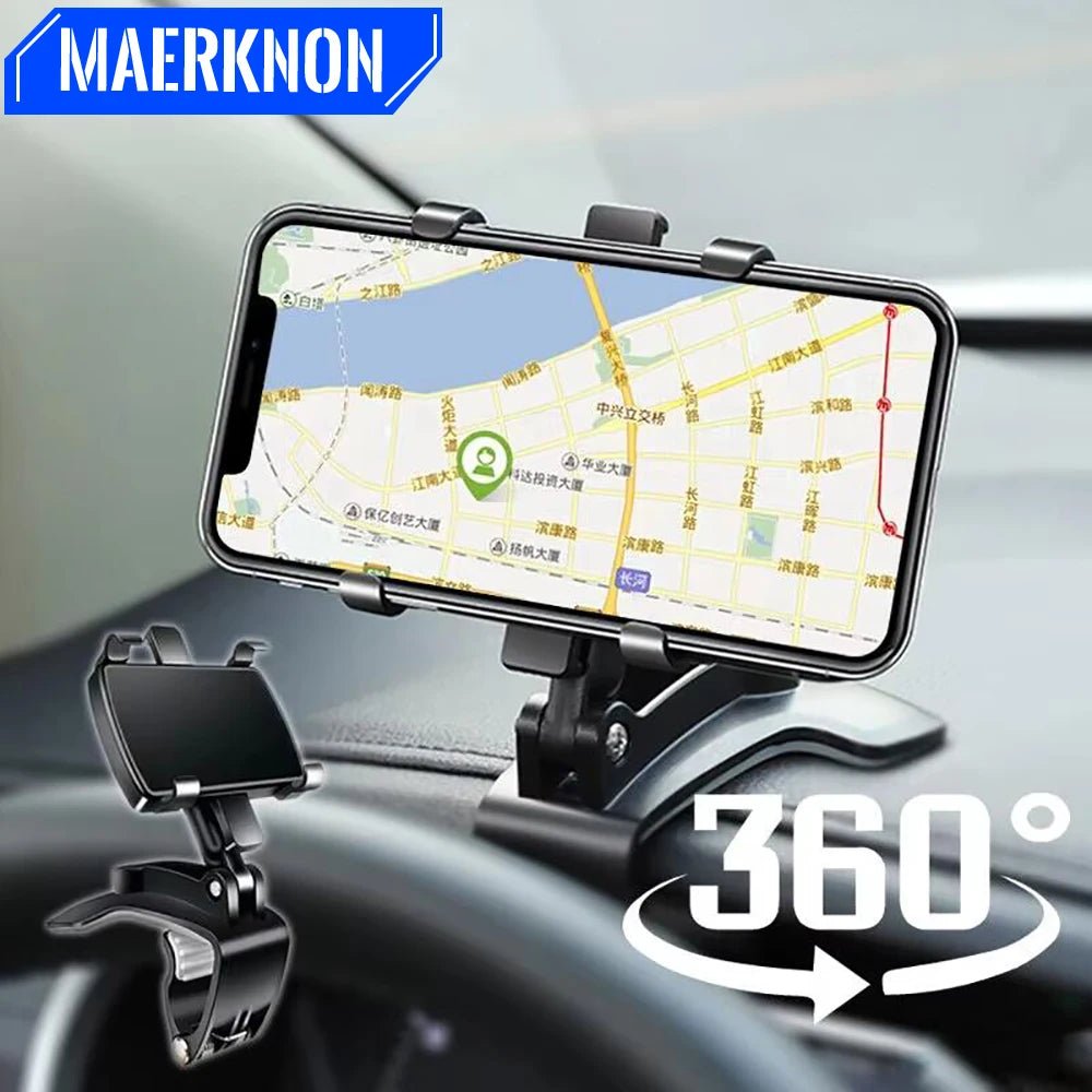 Support de téléphone universel pour tableau de bord de voiture 360 ° Support de voiture pour Smartphone rotatif, pour iPhone, - Shellcreations