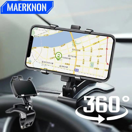 Support de téléphone universel pour tableau de bord de voiture 360 ° Support de voiture pour Smartphone rotatif, pour iPhone, - Shellcreations