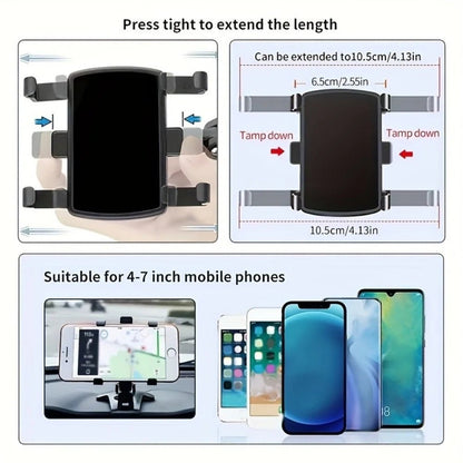 Support de téléphone universel pour tableau de bord de voiture 360 ° Support de voiture pour Smartphone rotatif, pour iPhone, - Shellcreations
