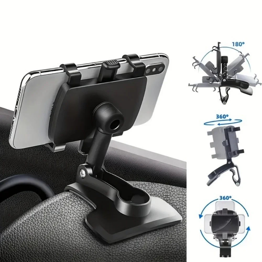 Support de téléphone universel pour tableau de bord de voiture 360 ° Support de voiture pour Smartphone rotatif, pour iPhone, - Shellcreations