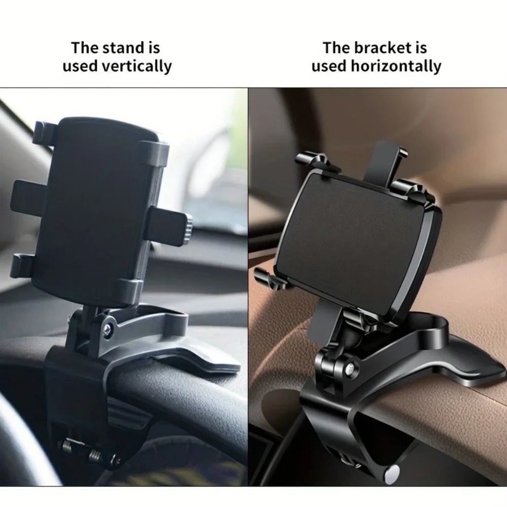 Support de téléphone universel pour tableau de bord de voiture 360 ° Support de voiture pour Smartphone rotatif, pour iPhone, - Shellcreations