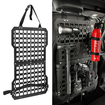 Universal Seat Back Molle Panel Organizer With Gun Holder Truck Mount Rack Tactical Seat Back Organizer - Shellcreations
