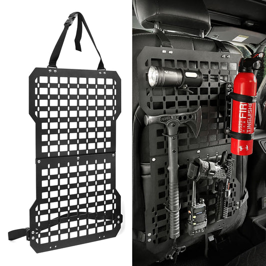 Universal Seat Back Molle Panel Organizer With Gun Holder Truck Mount Rack Tactical Seat Back Organizer - Shellcreations
