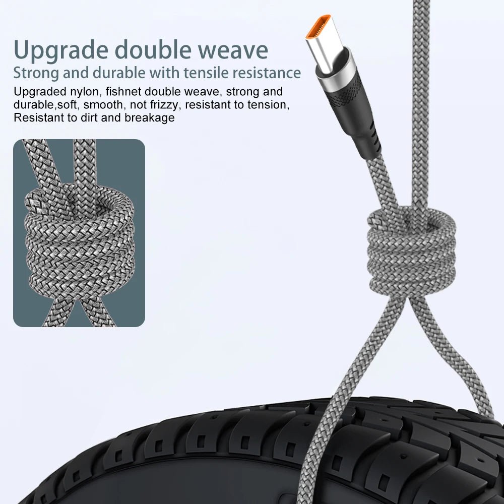 USB TYPE C Fast Charge Cable Android Micro USB line USB to LIGHTNING Extend Charging Cable for iPhone 14 Xiaomi OnePlus Samsung - Shellcreations