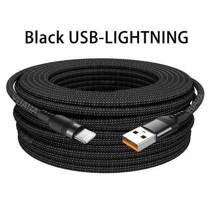 USB TYPE C Fast Charge Cable Android Micro USB line USB to LIGHTNING Extend Charging Cable for iPhone 14 Xiaomi OnePlus Samsung - Shellcreations