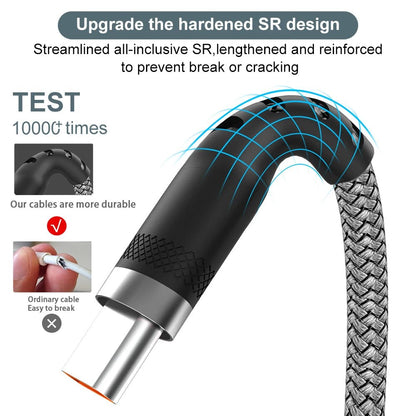 USB TYPE C Fast Charge Cable Android Micro USB line USB to LIGHTNING Extend Charging Cable for iPhone 14 Xiaomi OnePlus Samsung - Shellcreations