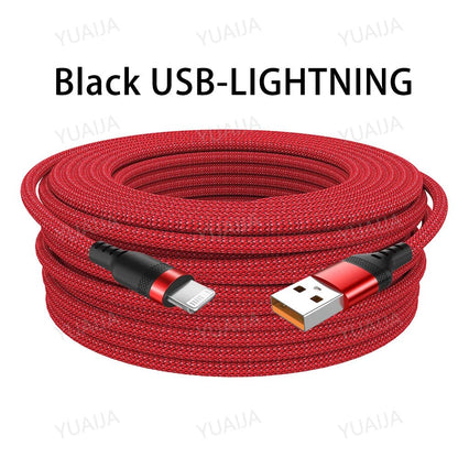 USB TYPE C Fast Charge Cable Android Micro USB line USB to LIGHTNING Extend Charging Cable for iPhone 14 Xiaomi OnePlus Samsung - Shellcreations