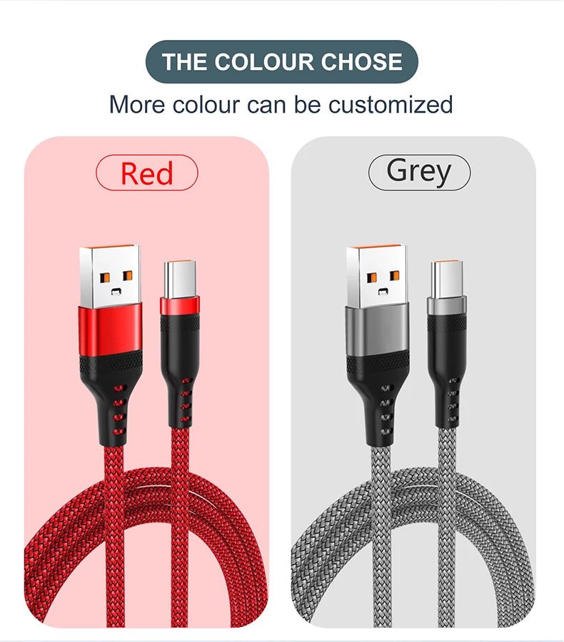 USB TYPE C Fast Charge Cable Android Micro USB line USB to LIGHTNING Extend Charging Cable for iPhone 14 Xiaomi OnePlus Samsung - Shellcreations