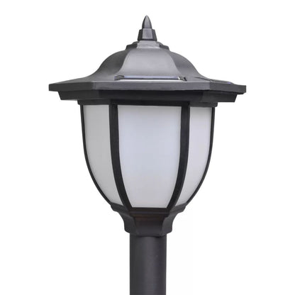 vidaXL 2/4x Chain Fence with Solar Lights Two LED Lamps Two Poles Outdoor Patio - Shellcreations