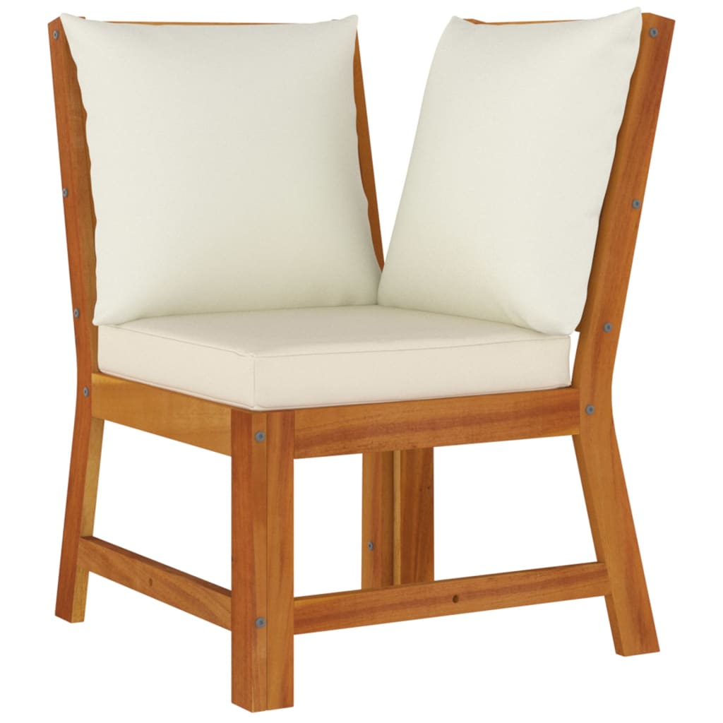 vidaXL 6 Piece Patio Dining Set with Cushions Solid Wood Acacia - Shellcreations