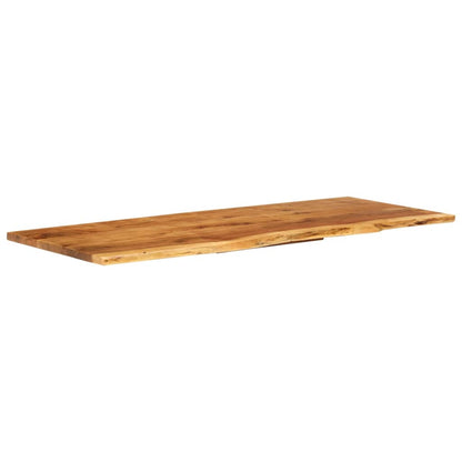 vidaXL Bath Counter Top Wooden Vanity Top with Live Edges Solid Wood Acacia - Shellcreations