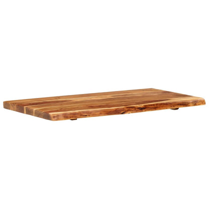 vidaXL Bath Counter Top Wooden Vanity Top with Live Edges Solid Wood Acacia - Shellcreations