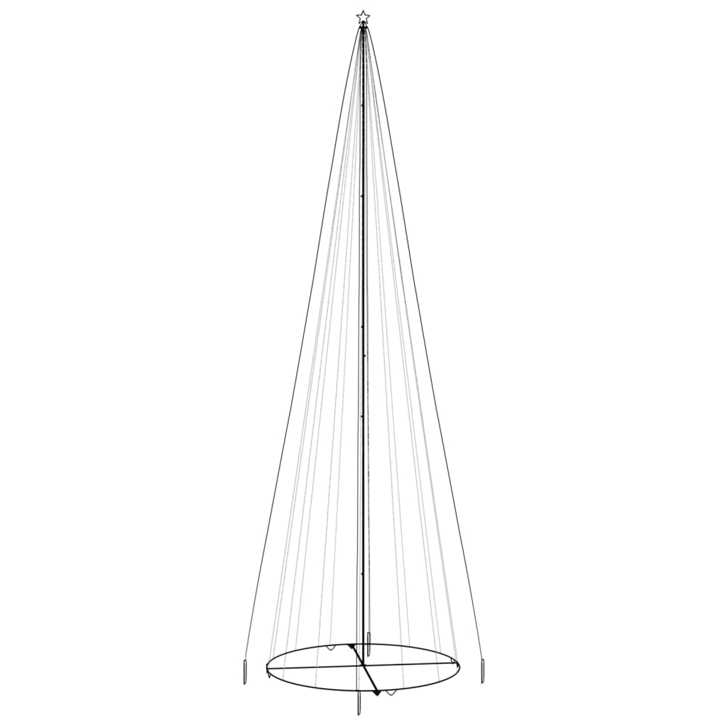 vidaXL Christmas Cone Tree Decoration Artificial Christmas Tree with LEDs - Shellcreations