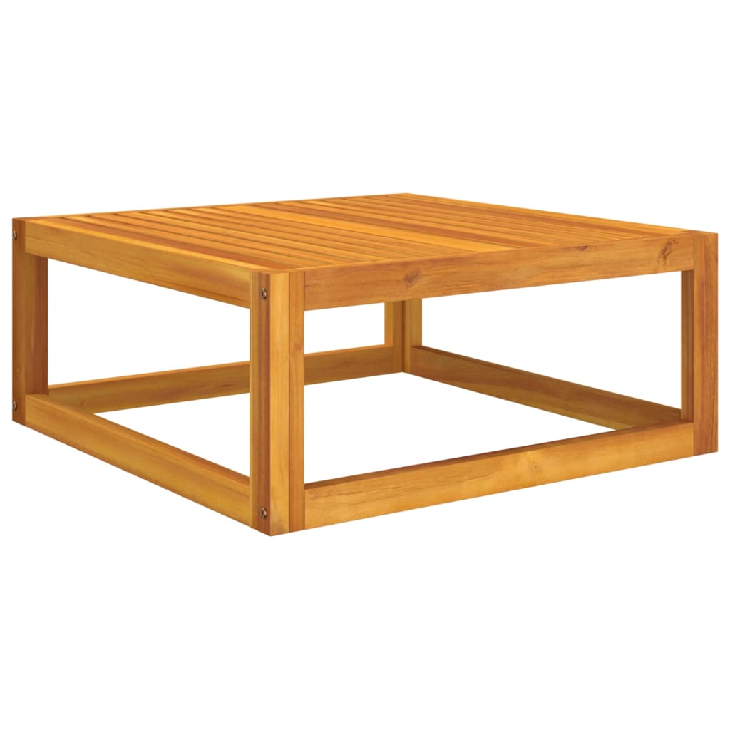 vidaXL Coffee Table 26.8"x26.8"x11.4" Solid Acacia Wood - Shellcreations
