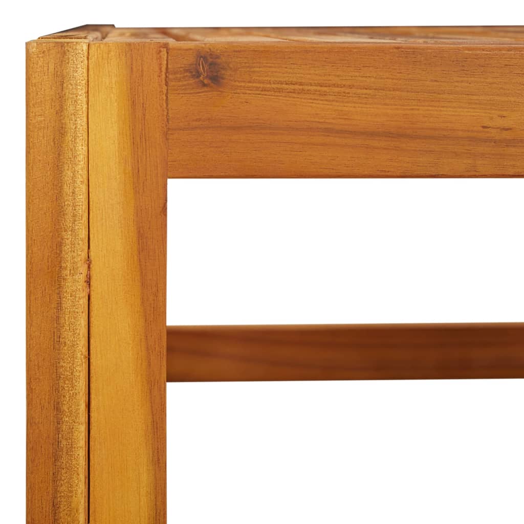 vidaXL Coffee Table 26.8"x26.8"x11.4" Solid Acacia Wood - Shellcreations