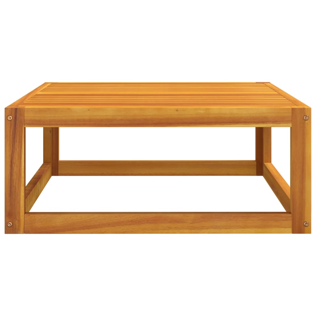 vidaXL Coffee Table 26.8"x26.8"x11.4" Solid Acacia Wood - Shellcreations