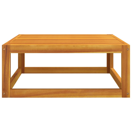 vidaXL Coffee Table 26.8"x26.8"x11.4" Solid Acacia Wood - Shellcreations