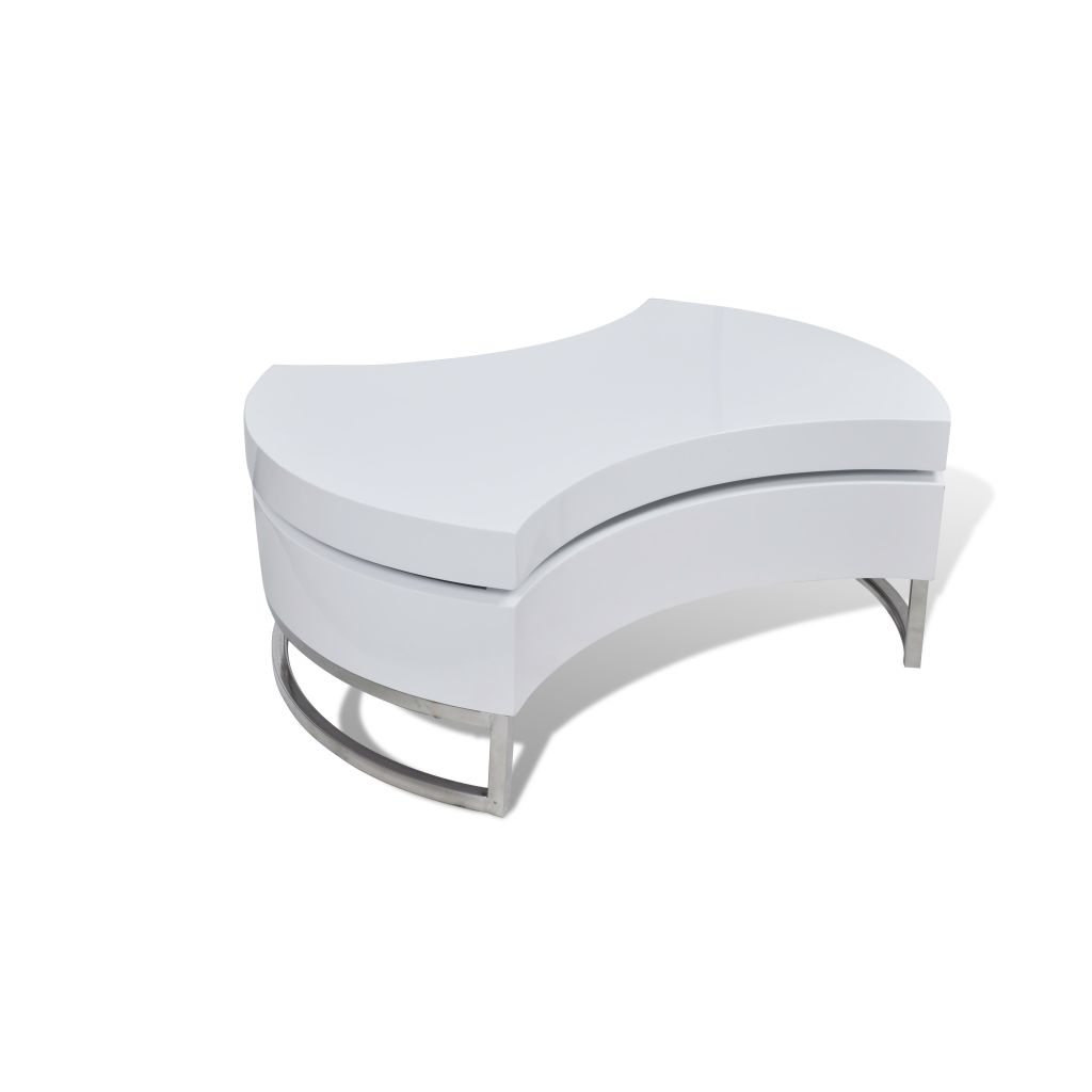 vidaXL Coffee Table Shape - Adjustable Side End Couch Storage Table Multi Colors - Shellcreations