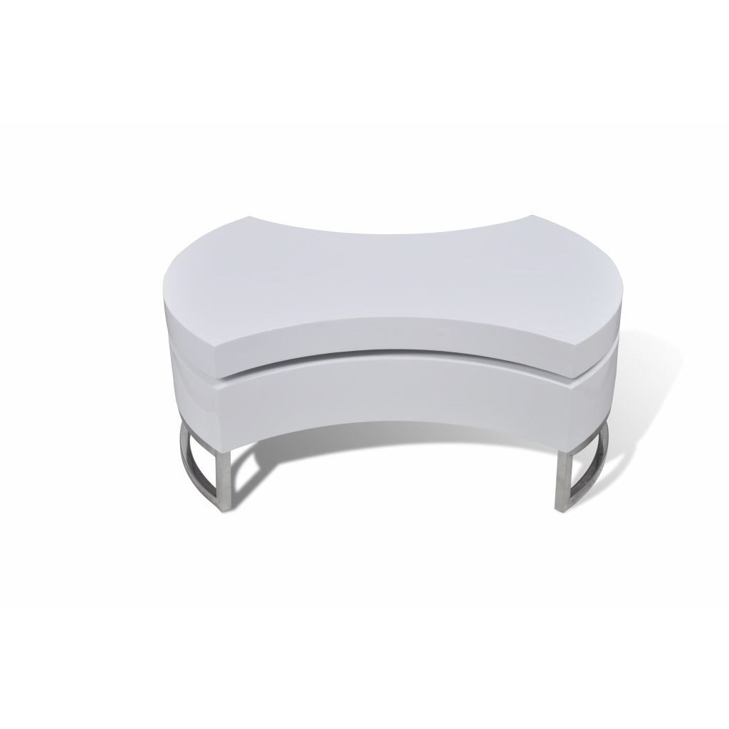 vidaXL Coffee Table Shape - Adjustable Side End Couch Storage Table Multi Colors - Shellcreations