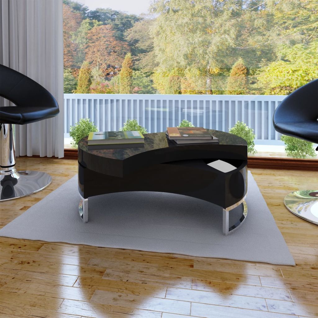 vidaXL Coffee Table Shape - Adjustable Side End Couch Storage Table Multi Colors - Shellcreations