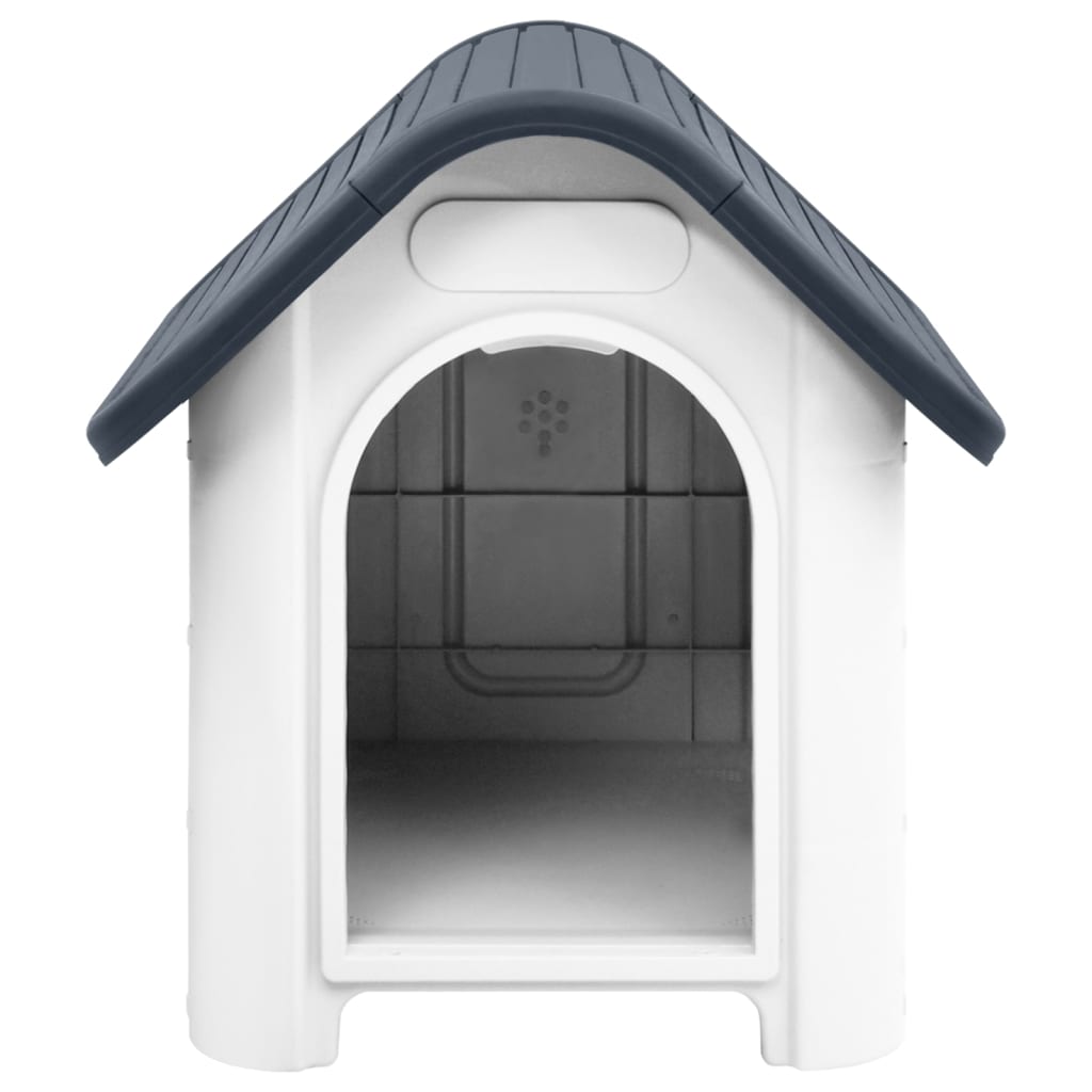 vidaXL Dog House Garden Dog Kennel Small Pet Cage Puppy Shelter Polypropylene - Shellcreations