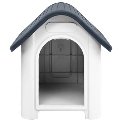 vidaXL Dog House Garden Dog Kennel Small Pet Cage Puppy Shelter Polypropylene - Shellcreations