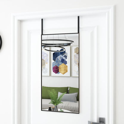 vidaXL Door Mirror Wall Mounted Mirror for Living Room Glass and Aluminum - Shellcreations